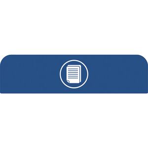 Rubbermaid Placa indicadora Configure™, para recipientes de 125 l, azul