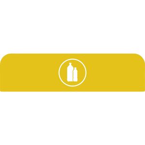 Rubbermaid Placa indicadora Configure™, para recipientes de 125 l, amarillo