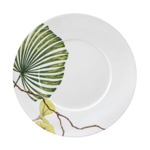 Medard de Noblat Plato de postre (x6) porcelena blanco/verde