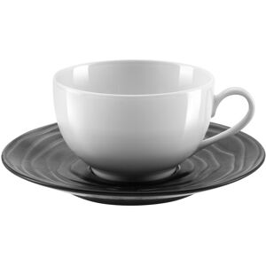 Medard de Noblat Taza té con platito (x6) gres negro