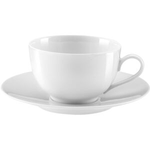 Medard de Noblat Taza café con platito (x6) porcelena blanco