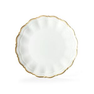 Medard de Noblat Plato llano (x6) porcelena blanco/oro