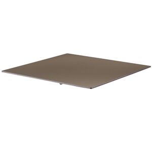 Oviala Tablero de mesa de 70 x 70 cm laminado en color topo