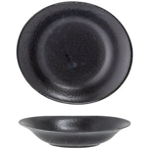 Bloomingville Plato hondo de porcelana negra