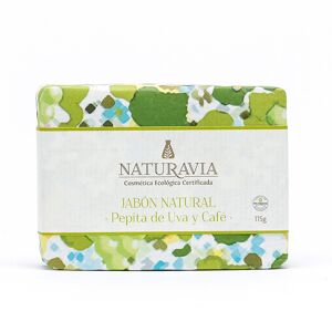 Naturavia Jabón natural de Pepita de Uva y Café