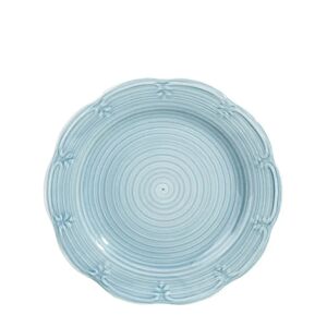 LOLAhome Plato postre espiral azul de porcelana stoneware de Ø 21 cm