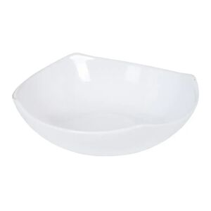LOLAhome Centro de mesa plato blanco de cerámica de Ø 22x7 cm