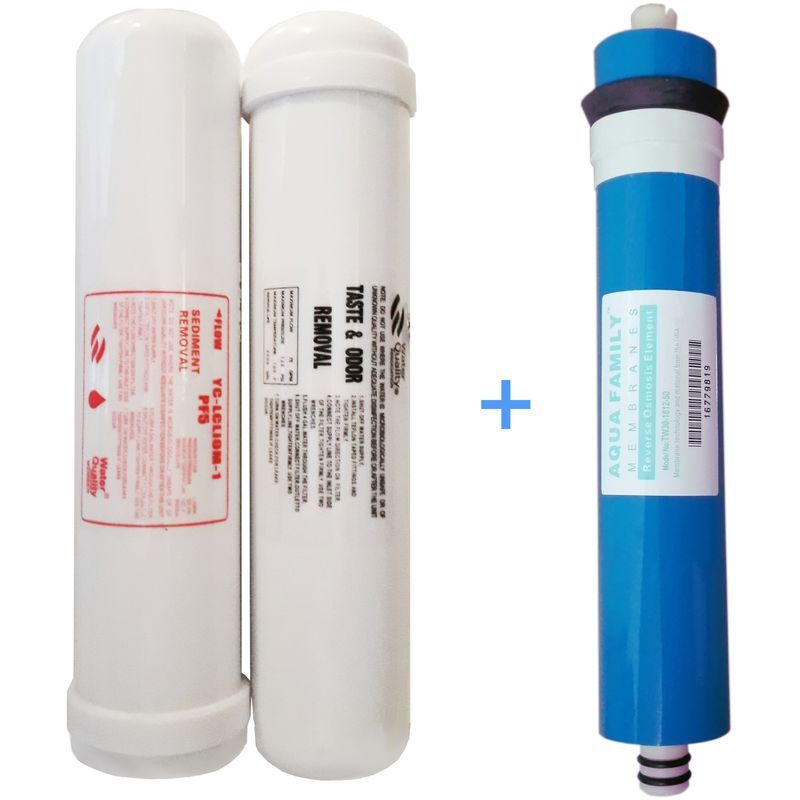 HIDROTEK Juego 2 filtros y membrana ósmosis acuario