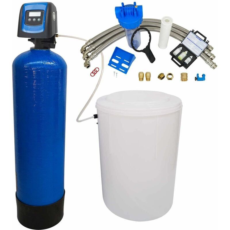 PENTAIR Suavizador de agua bi-bloque 30L Fleck 5800 SXT completo con