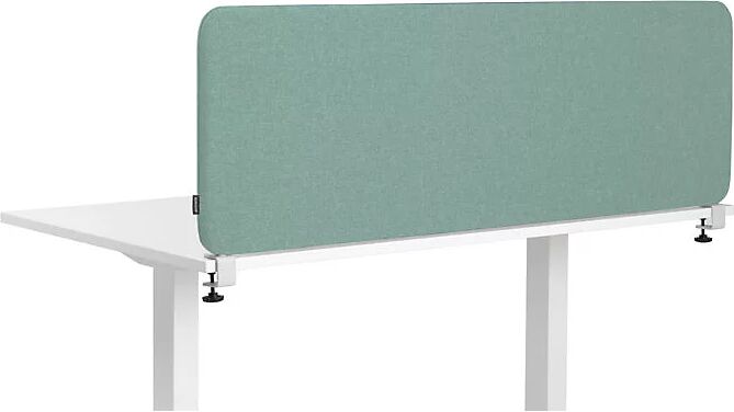 kaiserkraft Pared separadora acústica para mesa Softline Salsa, H x A 450 x 1000 mm, textil, verde