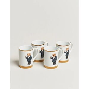 Ralph Lauren Thompson Bear Porcelain Mug Set 4pcs White/Gold - Size: One size - Gender: men