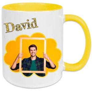 Ocadeau Mug photo coloré jaune