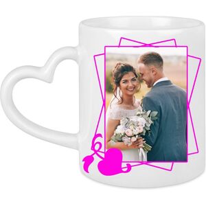 Ocadeau Mug personnalisé anse coeur