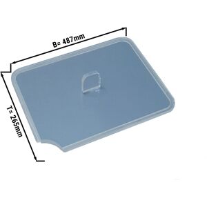 GGM GASTRO - Couvercle avec évidement pour cuillère - 265 x 487 x 7 mm - pour bacs de présentation bacs à viande bacs de sortie bacs à menus bacs alimentaires couvercle