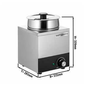 GGM GASTRO - Bain-marie avec Pots - 6,5 litres