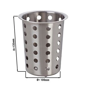 GGM GASTRO - Pot à couverts - perforé - hauteur: 13,5 cm