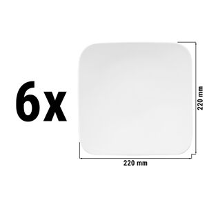 GGM GASTRO - (6 pièces) SELTMANN WEIDEN Assiette plate rectangulaire - 220x220mm