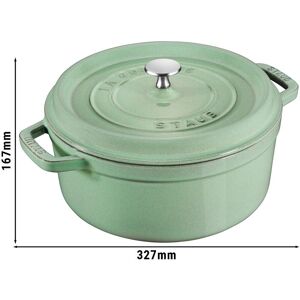 GGM Gastro - STAUB LA COCOTTE - Cocotte - Ø 260mm - Fonte - Vert sauge Sauge