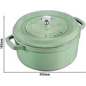 GGM Gastro - STAUB LA COCOTTE - Cocotte - Ø 280mm - Fonte - Vert sauge Sauge