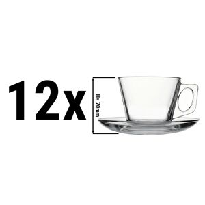 GGM GASTRO - (24 pièces) Tasse à café/thé et soucoupe - IZMIR - 195 ml