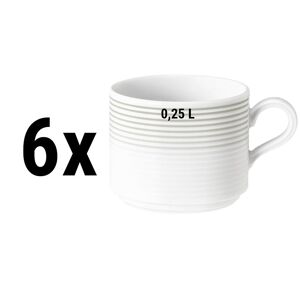 GGM GASTRO - (6 pièces) SELTMANN WEIDEN Tasse à café au lait - 0,25 litre