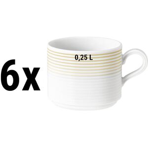 GGM GASTRO - (6 pièces) SELTMANN WEIDEN Tasse à café au lait - 0,25 litre