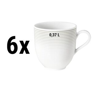 GGM GASTRO - (6 pièces) SELTMANN WEIDEN Tasse à café au lait Tulipe - 0,37 litre