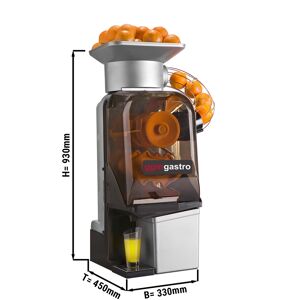 GGM GASTRO - Presse-orange électrique - Argent - Alimentation automatique en fruits - Mode de nettoyage inclus