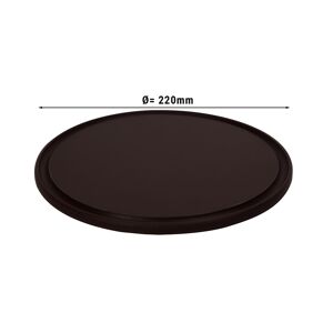 GGM GASTRO - Assiette à pizza en polyéthylène - Ø 220mm Marron