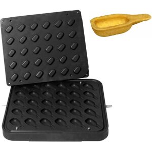 GGM GASTRO - Plaques pour machine à tartelettes TMPIC - Forme tartelette : Cuillère - 68x31mm