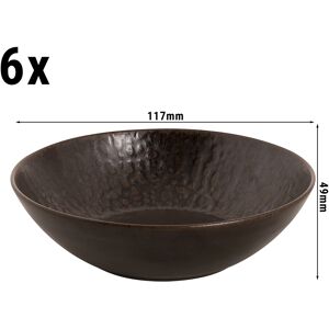 GGM GASTRO - (6 pièces) Rust - Coupe - Ø 17 cm - Marron Marron