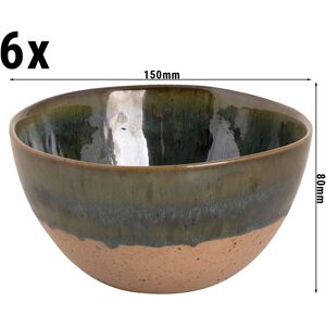 GGM GASTRO - (6 pièces) WISTERIA - Bol - 80 cl - Ø 15 cm - Vert/Beige