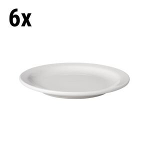 GGM GASTRO - (6 pièces) BUDGETLINE - Assiette plate Mammoet - Ø 16 cm - Blanc