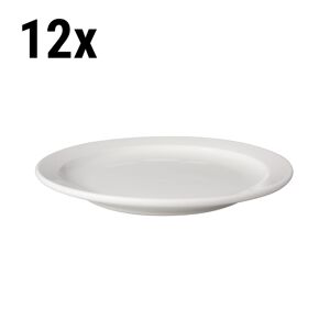 GGM GASTRO - (12 pièces) BUDGETLINE - Assiette plate Mammoet - Ø 21 cm - Blanc