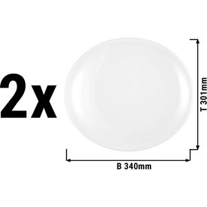 GGM GASTRO - (2 pièces) SELTMANN WEIDEN Assiette plate ovale - 340x301mm