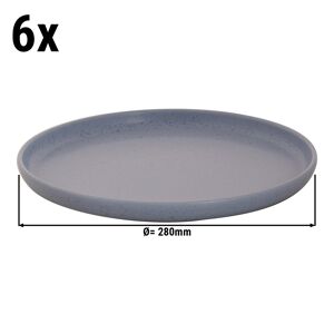 GGM GASTRO - (6 pièces) SANDY LOAM - Assiette plate - Ø 28 cm - Bleu Bleu