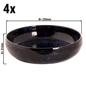 GGM GASTRO - (4 pièces) BAMA BLUE - Assiette creuse - Ø 220mm - Bleu Bleu