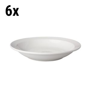 GGM GASTRO - (6 pièces) BUDGETLINE - Assiette creuse Mammoet - Ø 21,5 cm - Blanc