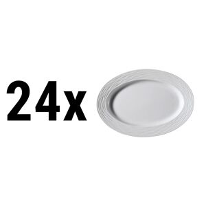 GGM GASTRO - (24 pièces) SEA WAVE - Plateau/Assiette ovale - Ø 32 cm