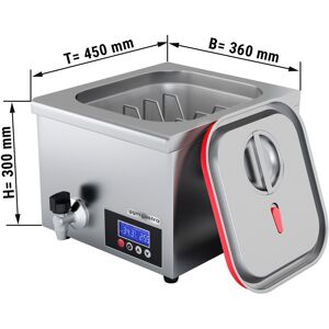 GGM GASTRO - Cuiseur sous vide - 16 litres - 500 Watt - avec robinet de vidange & couvercle