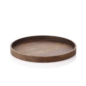 applicata - Luna tray plateau de service, ? 28 cm, chene fume