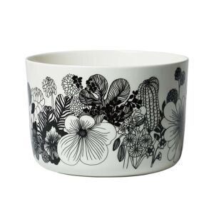 Marimekko - Oiva Siirtolapuutarha Bol de service 3,4 l, blanc / noir