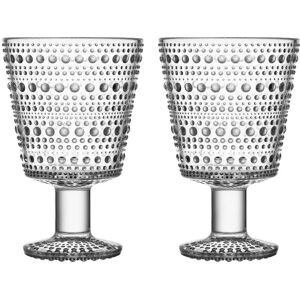 Iittala - Kastehelmi Verre à pied 26 cl, transparent (set de 2)