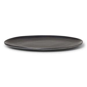 ferm LIVING Flow Assiette plate a 27 cm noir