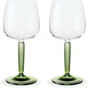 Design - Hammershøi Verres à vin, vin blanc 35 cl, vert (lot de 2)