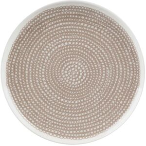 Marimekko - Oiva Siirtolapuutarha Assiette, Ø 25 cm, blanc / beige