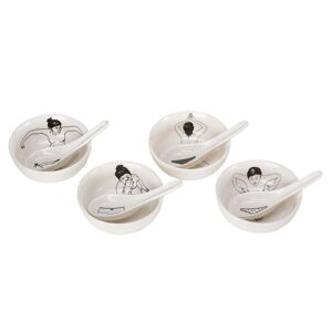 Pols Potten - Undressed Bol, blanc (set de 4)