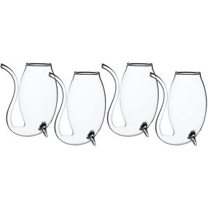 - Bar Craft Bar Craft Glass de Liqueur/Port avec paille dans une boîte cadeau de, Verre, 90 ml, Set de 4