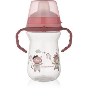 canpol babies Bonjour Paris tasse avec supports Pink 6m+ 250 ml