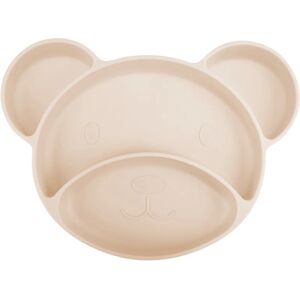 Canpol babies Bear assiette à compartiments avec ventouse Beige 1 pcs